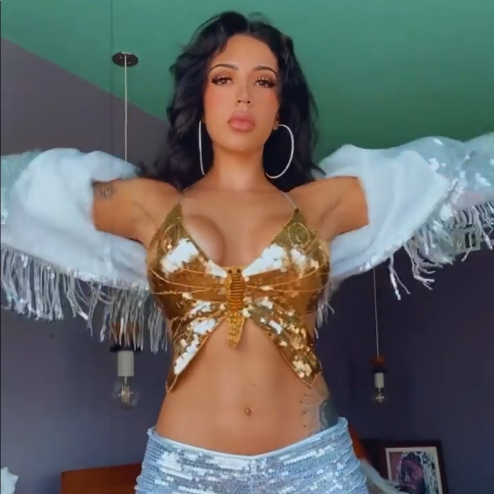 Sequin ButterFly Y2K Top